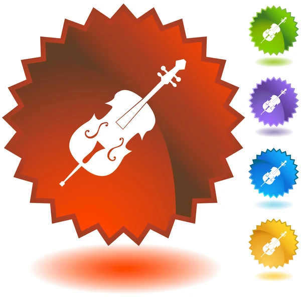 Cello muziekinstrument — Stockvector