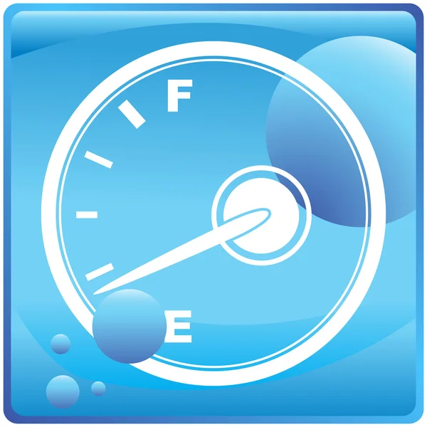 Indicateur de carburant icône web — Image vectorielle