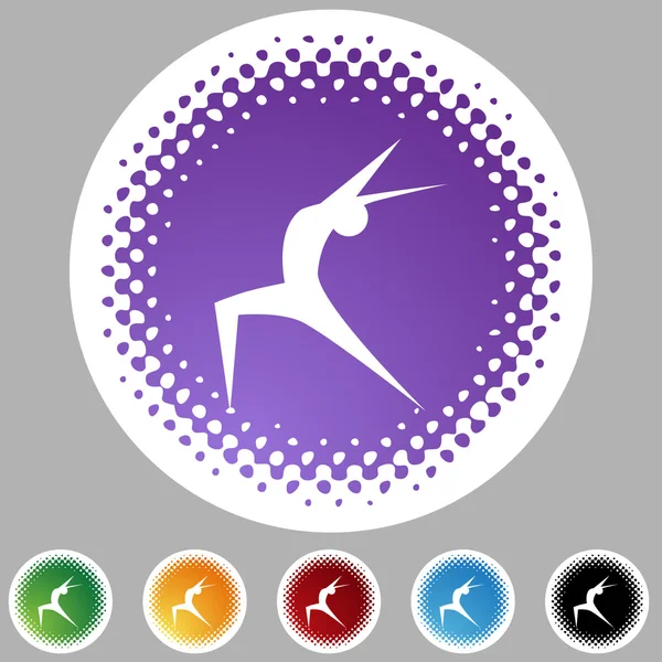 Yoga Icon set — Stockvector