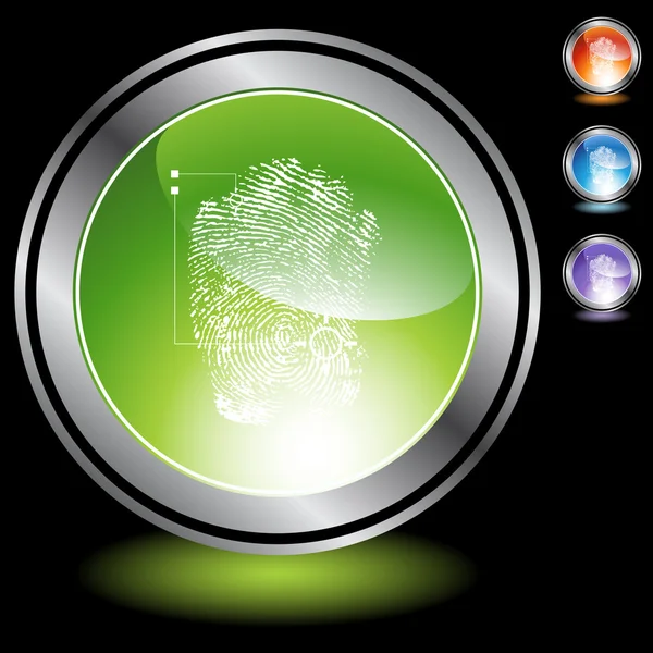 Thumbprint web icon — Stock Vector