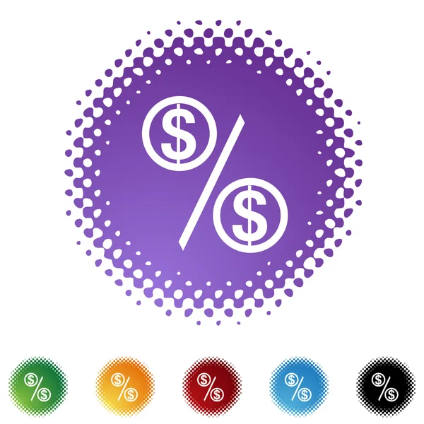 Prozentsatz Websymbol — Stockvektor