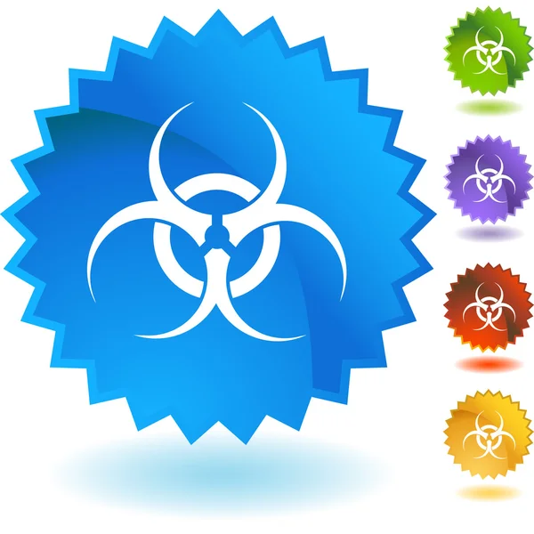 Biohazard web icon — Stock Vector