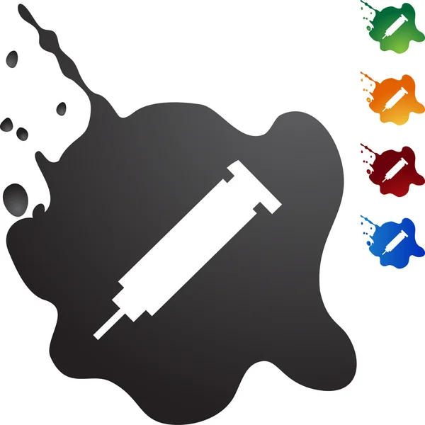 Syringe web icon — Stock Vector