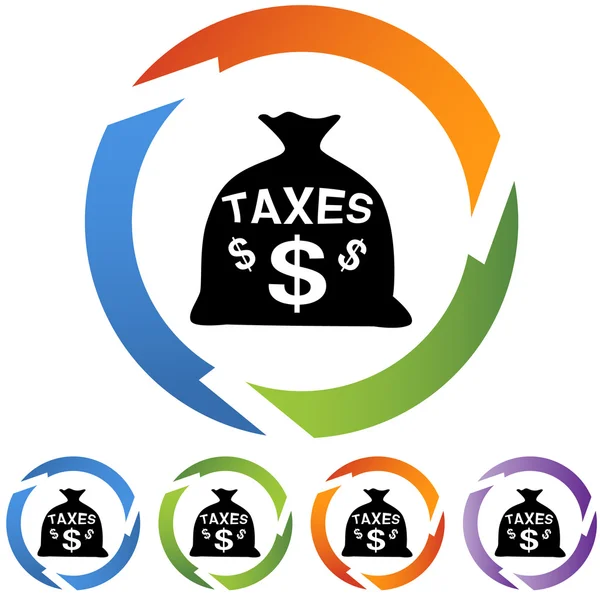 Taxes web icon — Stock Vector