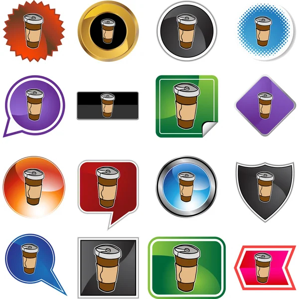 Tasse de café jetable — Image vectorielle