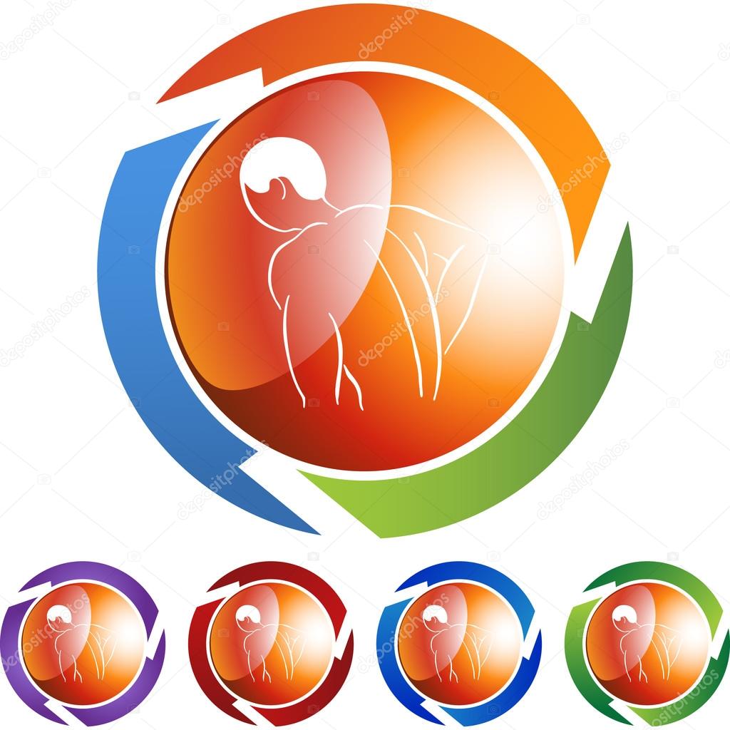 Back Pain Icon web icon