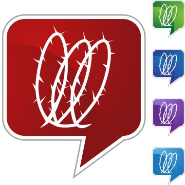 Sarmal dikenli tel Icon set