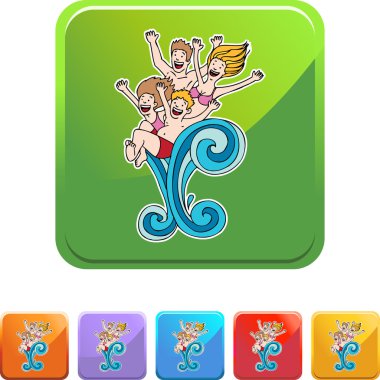 Aile birlikte Yüzme