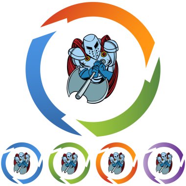 Knight kutsal kişilerin resmi düğme