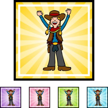 Kovboy kız web simgesi