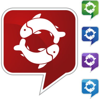 Balık web düğmesi