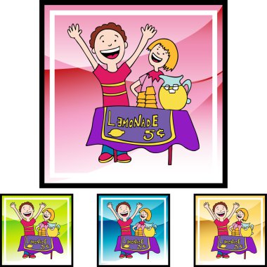 Limonata standı ve çocuklar