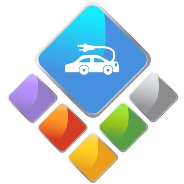 Elektrikli Araba kutsal kişilerin resmi düğme