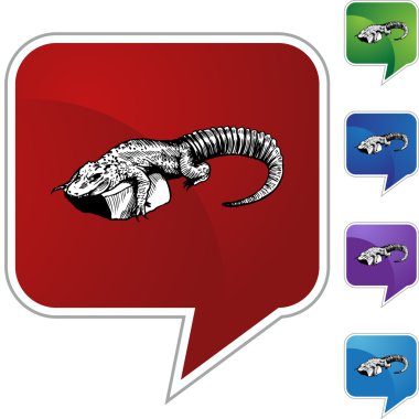 Timsah web düğmesi