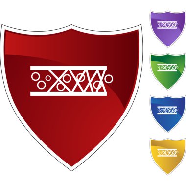 Stent tıkanmış arter Icon set