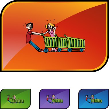 Erkek ve kadın kırık arabası ile