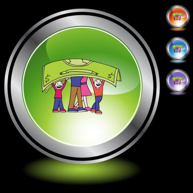 İnsanlar taşımak para web simgesi