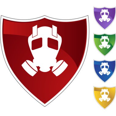 Gaz maskesi web düğmesi