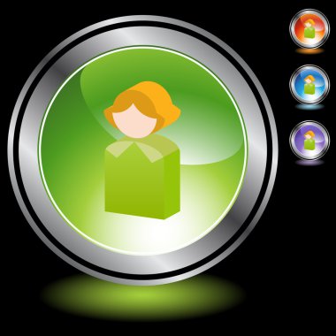 Kadın kutsal kişilerin resmi web düğme