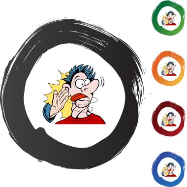 Üstünde belgili tanımlık yüz düğme tokat