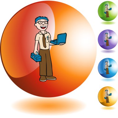 Bilgisayar onarım web simgesi