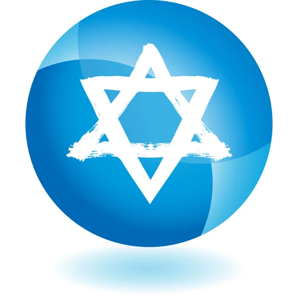 Jewish Star web icon — Stock Vector