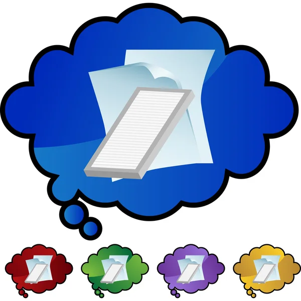 Filtre à air Document bouton web — Image vectorielle