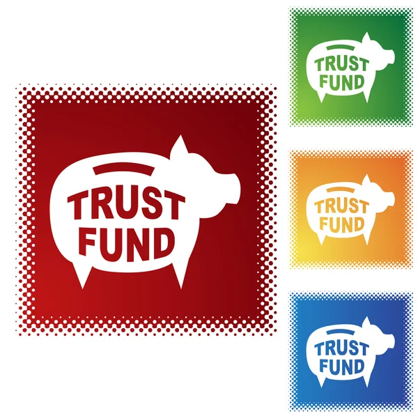 Icône web Trust Fund — Image vectorielle