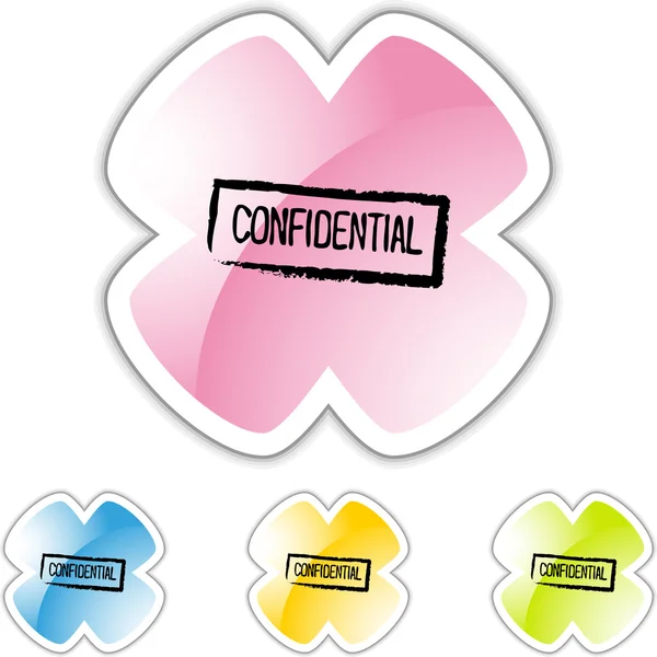 Icono web confidencial — Archivo Imágenes Vectoriales