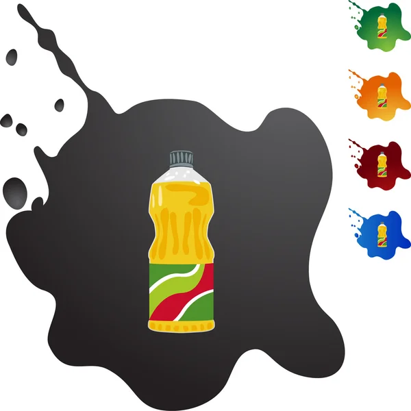 Botella de aceite de cocina — Vector de stock