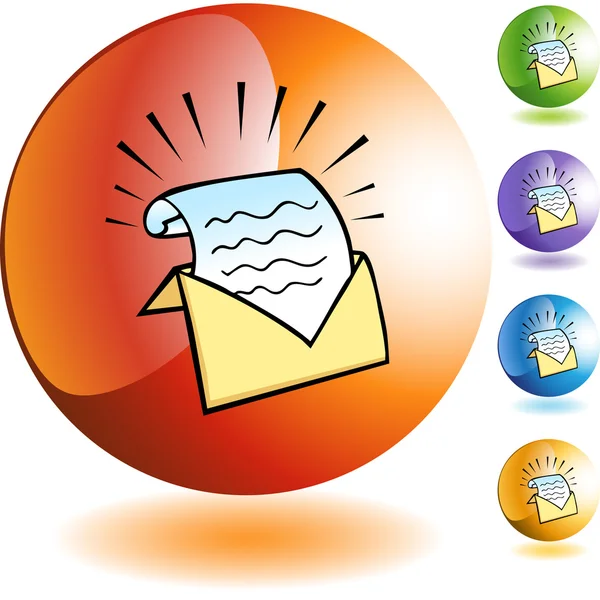 Read Email icon set — Stock Vector