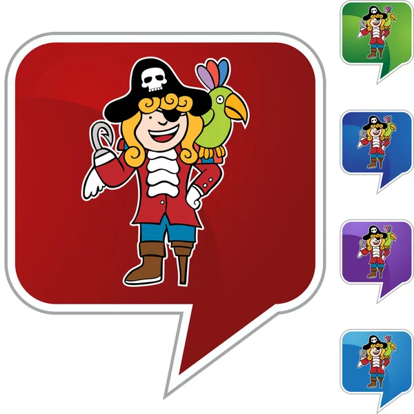 Bir kuş web düğme ile korsan