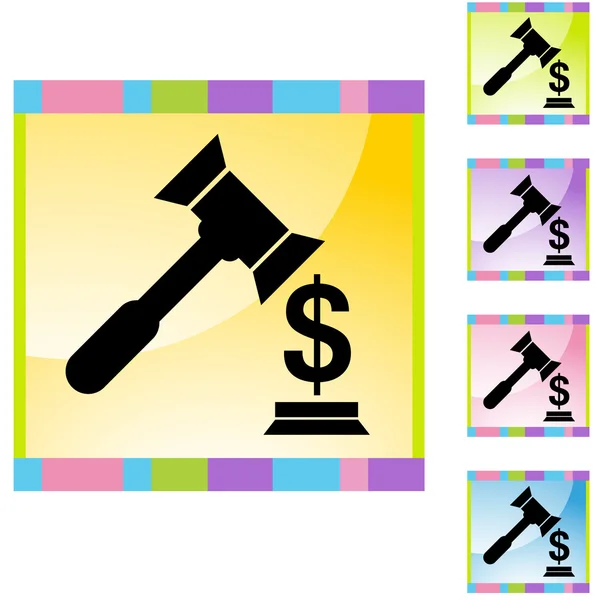 Lawsuit web icon — Stock Vector