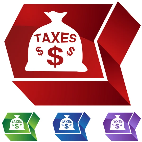 Taxes web icon — Stock Vector