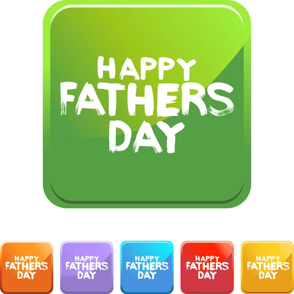 Szczęśliwy dzień ojców tkanina ikona — Wektor stockowy