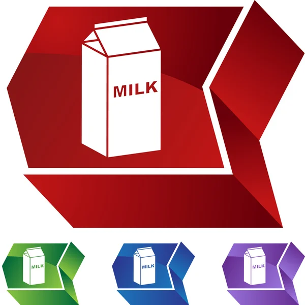 Milch Web-Taste — Stockvektor