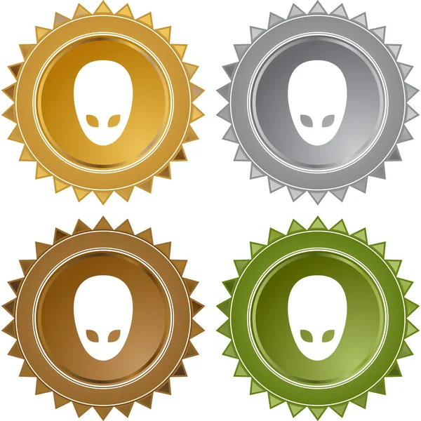 Alien Extraterrestrial  web icon — Stock Vector