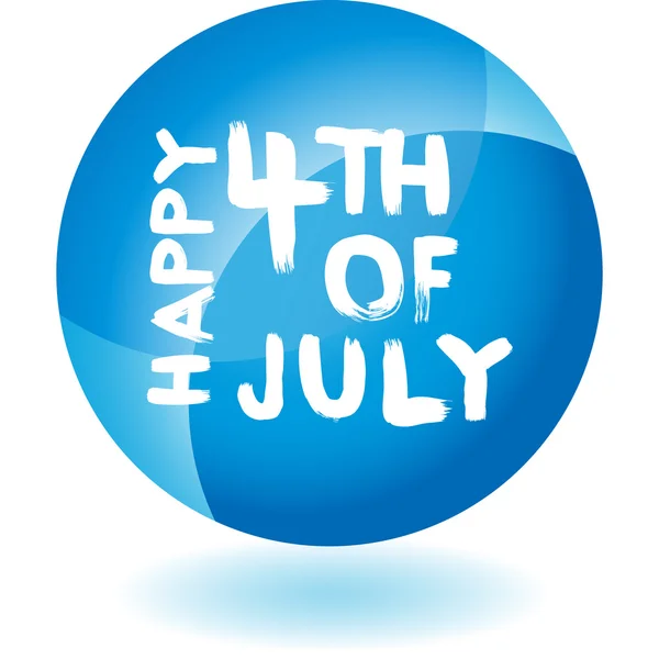 Happy Fourth July web icon — Stock Vector