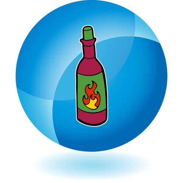 Hot Sauce web icon — Stock Vector