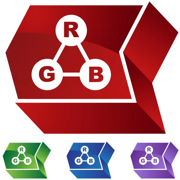 Ensemble de boutons RVB Color Spectrum — Image vectorielle
