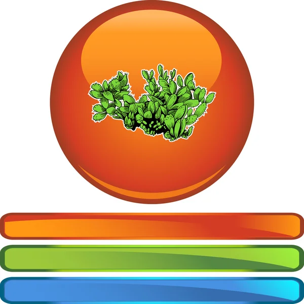 Cactus web pictogram — Stockvector