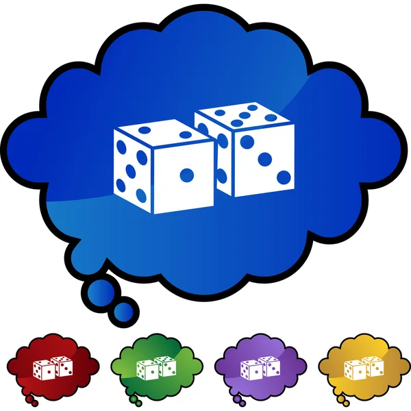 Dice web icon — Stock Vector