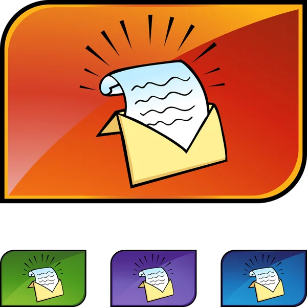 Sada ikon pro čtení e-mailu — Stockový vektor