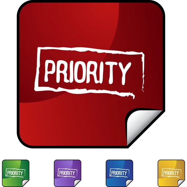 Priority web icon — Stock Vector