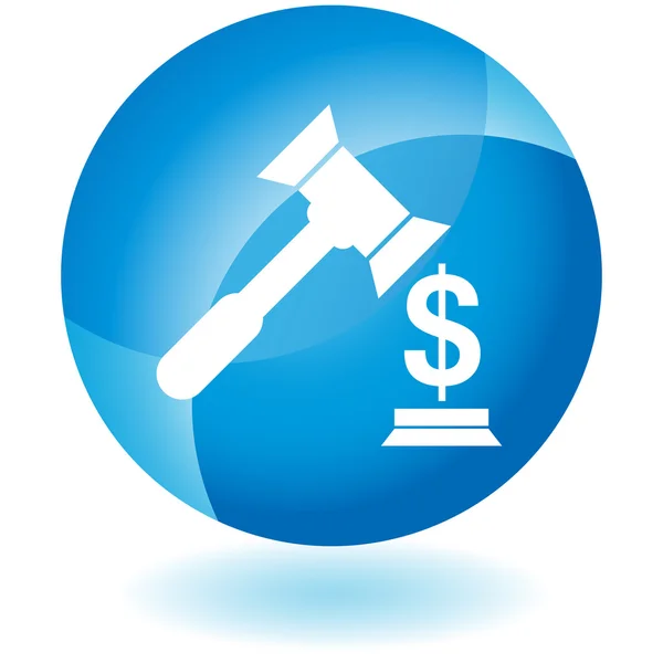 Lawsuit web icon — Stock Vector