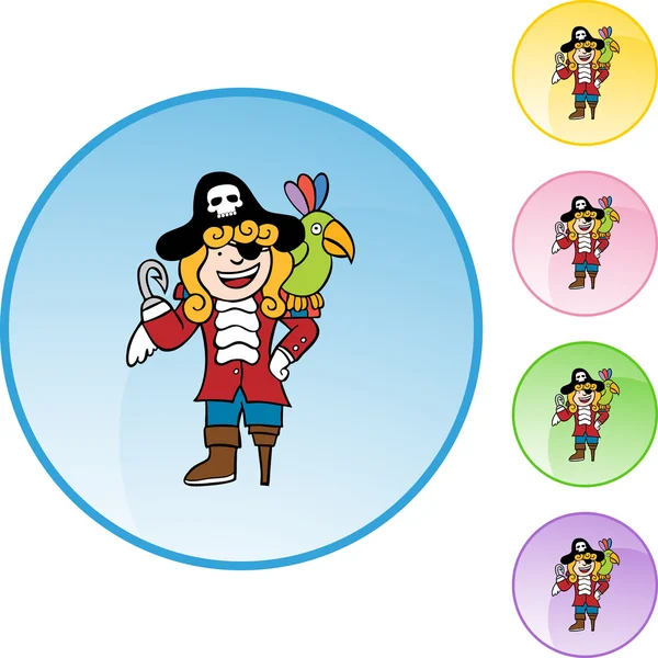 Bir kuş web düğme ile korsan