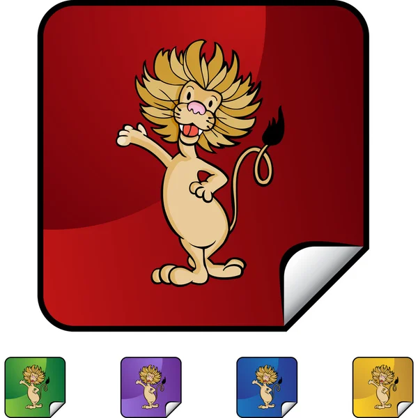 Lion web Icon — Stock vektor