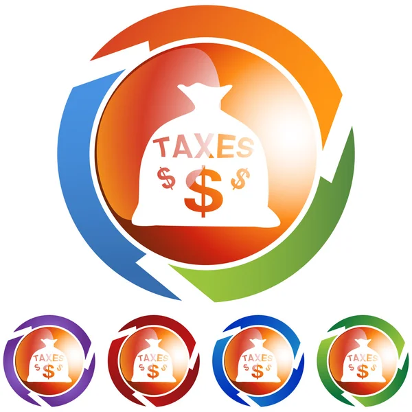 Impuestos icono web — Archivo Imágenes Vectoriales