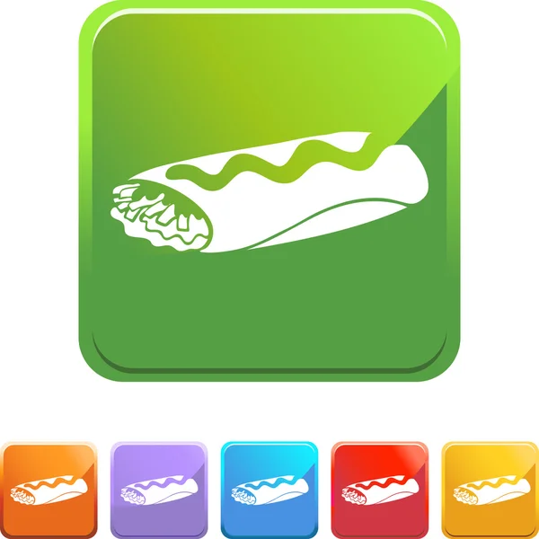 Burrito web icon — Stock Vector