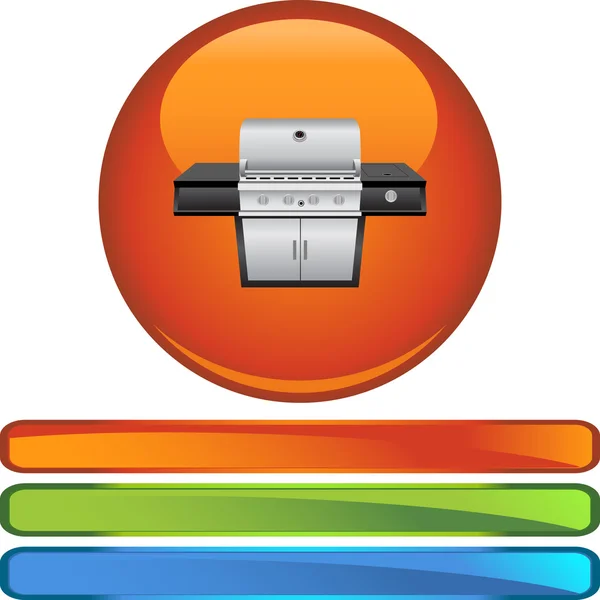 Grill web Icon — Stock vektor